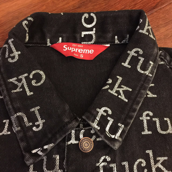 13ss Supreme Fuck Denim Jacket デニムジャケット 黒 S(ジャンパー  
