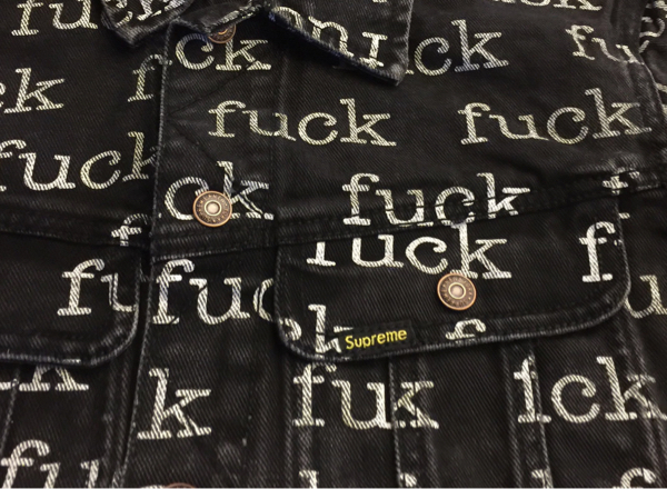 13ss Supreme Fuck Denim Jacket デニムジャケット 黒 S(ジャンパー  