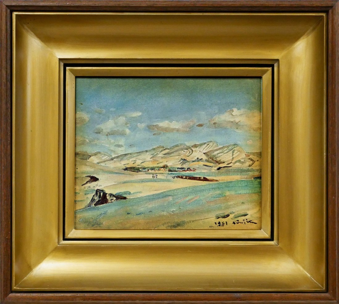 藤田嗣治、【パリ風景】、希少画集画、高級新品額・額装付、状態良好 藤田嗣治 風景の値段と価格推移は？｜2件の売買データから藤田嗣治