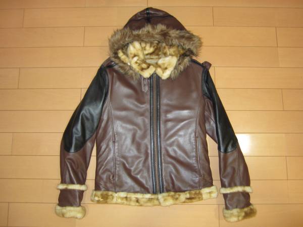 AVIREX /アビレックス★羊革/ミリタリーファーJKT★サイズL