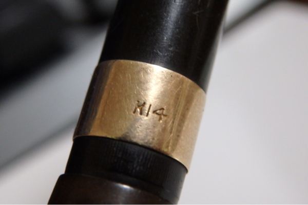 WARRANTED 金無垢リング 14K ヴィンテージ 万年筆 SWAN