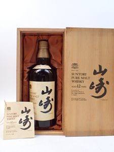 サントリー 山崎 12年 木箱のYahoo!オークション(旧ヤフオク!)の相場