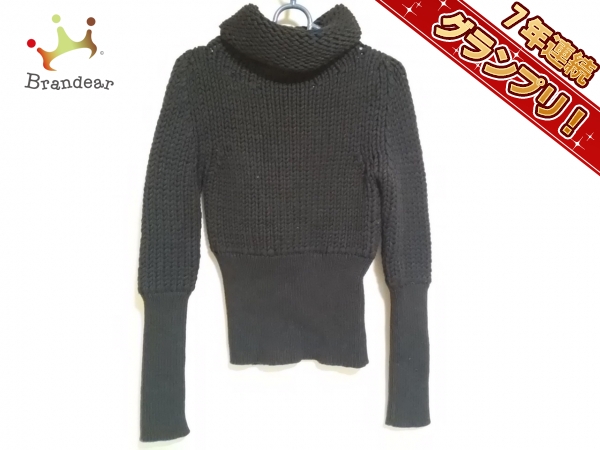 グッチ 長袖セーター XS レディース 黒 タートルネック GUCCI