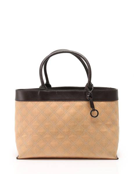 ヨンドシー ハンド トートバッグ こげ茶 ブラウン キャンバス