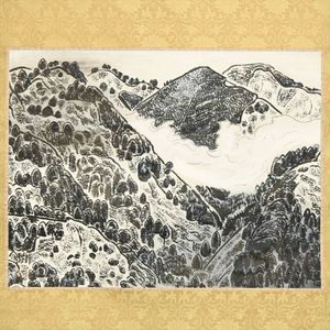 【希少】小松均　日本画　色紙 希少】小松均 日本画 色紙 風景画 Yahoo!オークション - 「小松均