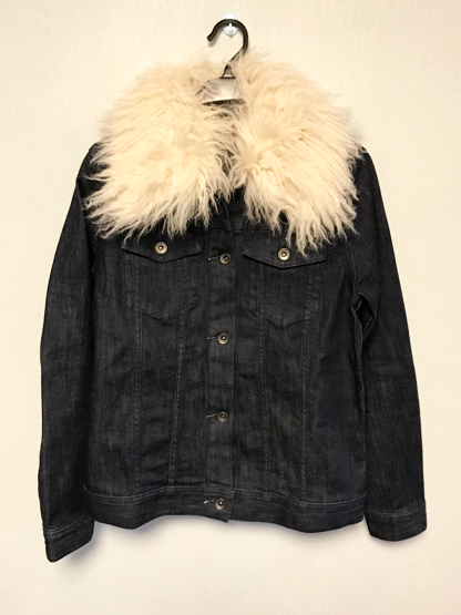 美品☆グレースコンチネンタル☆デニムファージャケット☆38