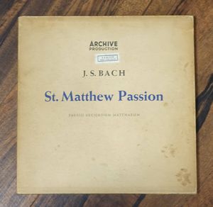 103位 最初期! SAMPLE盤 独Archiv SAPM バッハ: マタイ受難曲 カール・リヒター★