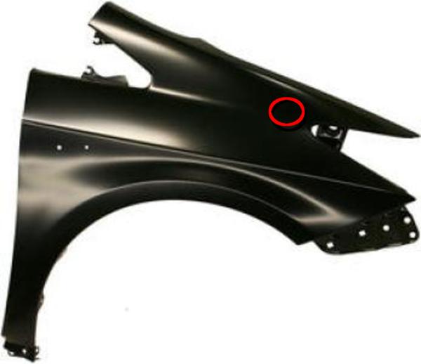 トヨタ プリウス ZVW30 ZVW35 H21.4～ フロント 右 フェンダー