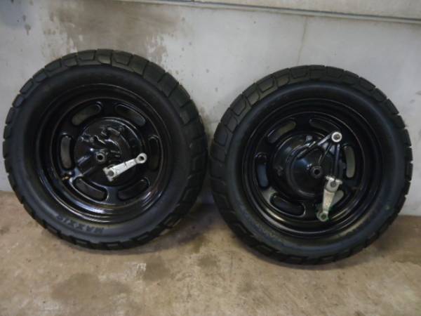 エイプ　前後タイヤ、ホイール、ブレーキセット