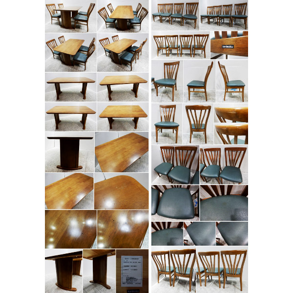 ■CY122/美品/カリモク/23.7万/ダイニング5点セット/モダン/楢