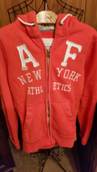 アバクロンビー&フィッチ　S 　パーカー　トレーナー　オレンジ