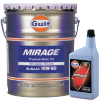 Gulf　ガルフオイル MIRAGE　10W-60　1Ｌ　X　6本セット　