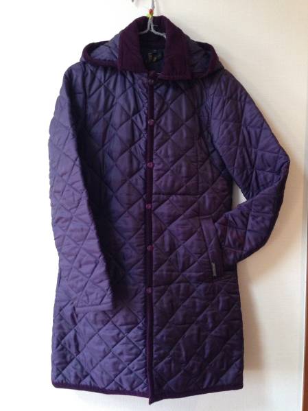 LAVENHAM ラベンハム フード付き キルティング ジャケット 紫系 38 