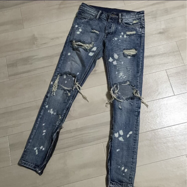 mnml ミニマル 29 Zipper Denim 裾ジップ ブルー デニム ミニマル mnml 