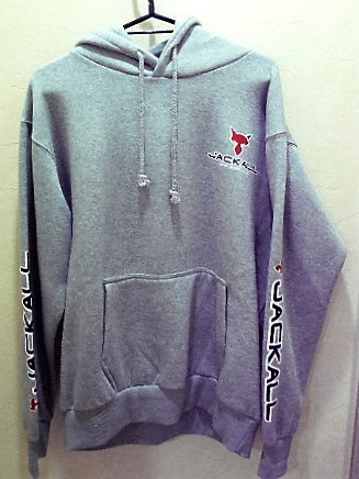 完売 L 灰 ☆ JACKALL ジャッカル オリジナル パーカー 希少