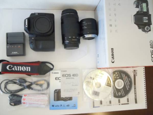 ☆奇跡の新品級☆Canon キヤノン EOS 40D☆超望遠Wレンズセット 即日