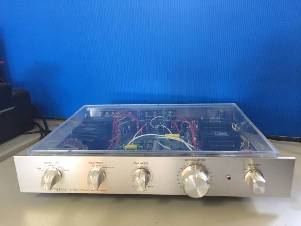 SoundExplorer EL660Ⅱ　ステレオプリアンプ SOUND EXPLORER プリアンプ EL-660Ⅱ スケルトンケース 家電、AV