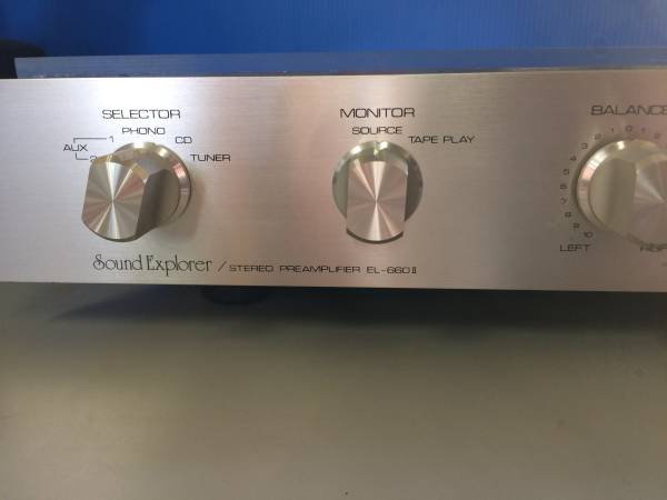 SOUND EXPLORER プリアンプ EL-660Ⅱ スケルトンケース 家電、AV