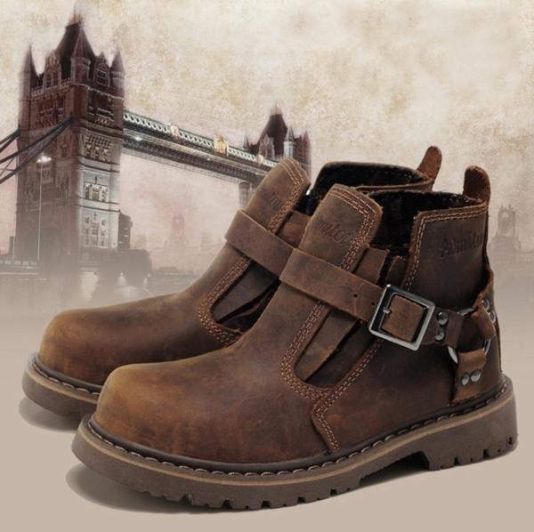 本革靴ブーツメンズウォーキングシューズレザーブラウン27