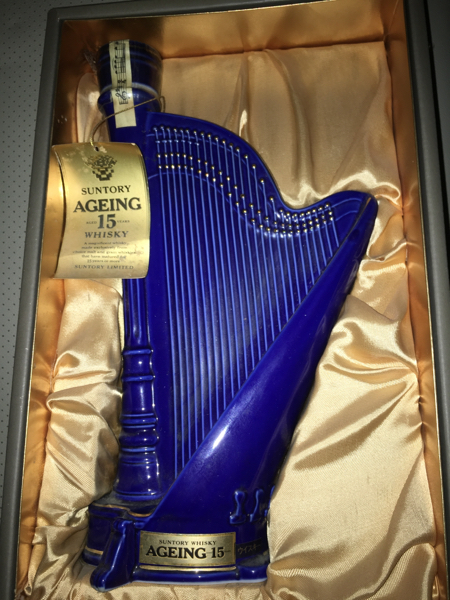 ハープ型ボトル ☆古酒☆SUNTRY AGEING 15 ハープ型ボトル ウィスキー