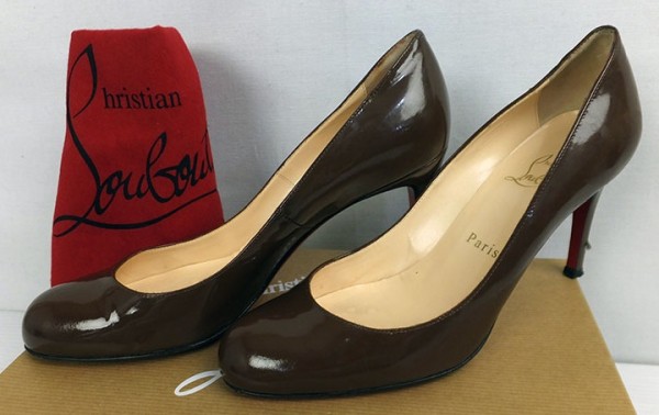 Christian Louboutin パテントパンプス Christian Louboutin パテントパンプス 茶 37 R51446 Christian