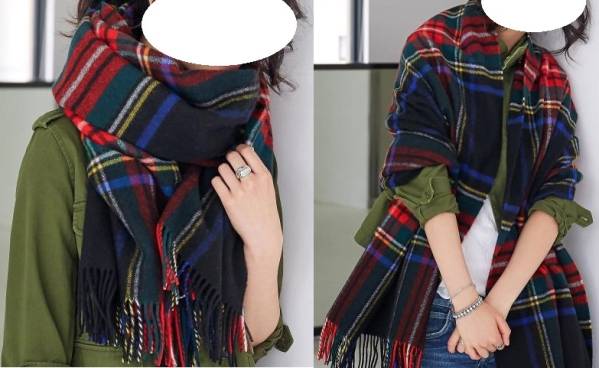 ★green label relaxing購入 今季Glen Prince チェックストール