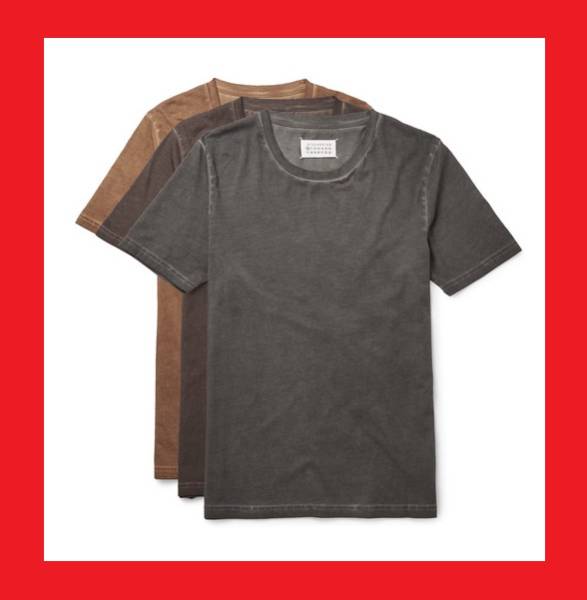 MaisonMargielaメゾンマルジェラ16aw3枚パック後染めTシャツ44XS