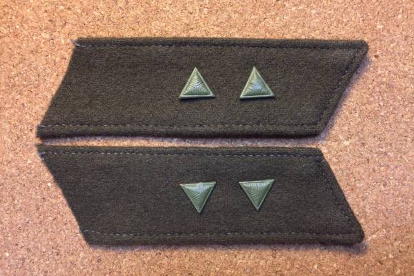 【WW2ソ連】41年型 ギムナスチョルカ用迷彩襟章・軍曹【ロシア】