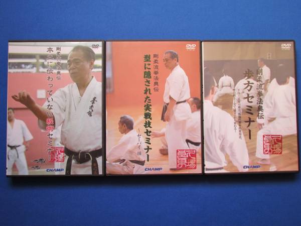 剛柔流拳法 奥伝セミナー DVD 3巻セット　美品