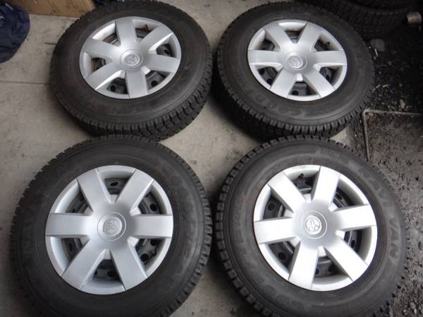 ハイエース純正ホイールスタッドレス付8分山4本セット195/80R15