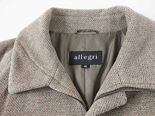 allegri コート アレグリ 中古アレグリ ステンカラー メンズ 0 フード