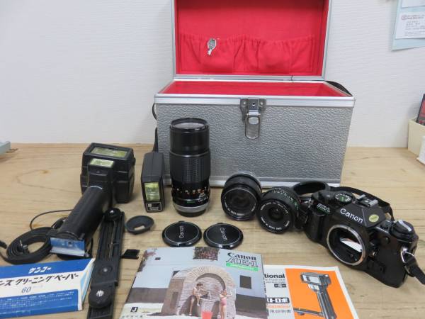 CANON AE-1 +レンズ3本+オプション ＃112-13 canon ae－1 【公式通販】