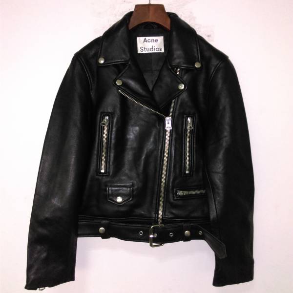 Acne studiosレディースジャケット　ブラック37サイズＳ
