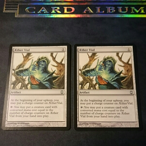 霊気の薬瓶/AEther Vial 2枚 英語版 MTG Aether Vial 霊気の薬瓶