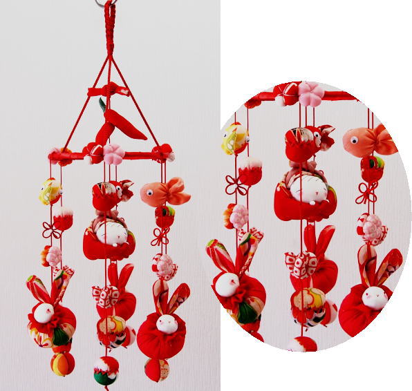 小さな宝物*りん「ハンドメイド」「うさぎ＆雛さげもん」着物