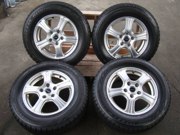 BLIZZAK REVO GZ(2015年製)205/65-15 114，3 +53 アルミ付 4本