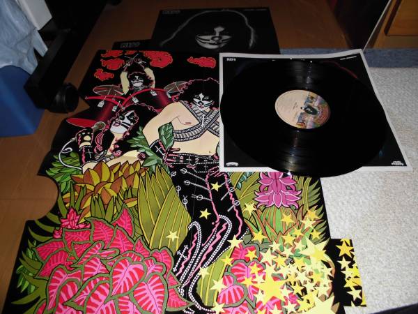 KISS キッス　帯付LP【ピーター・クリス】ポスター付