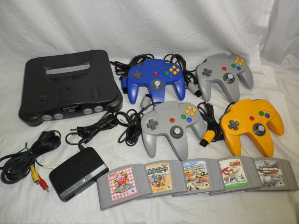 本体 ニンテンドー64 | - セット ソフト付き 動作良好 任天堂 動作確認 