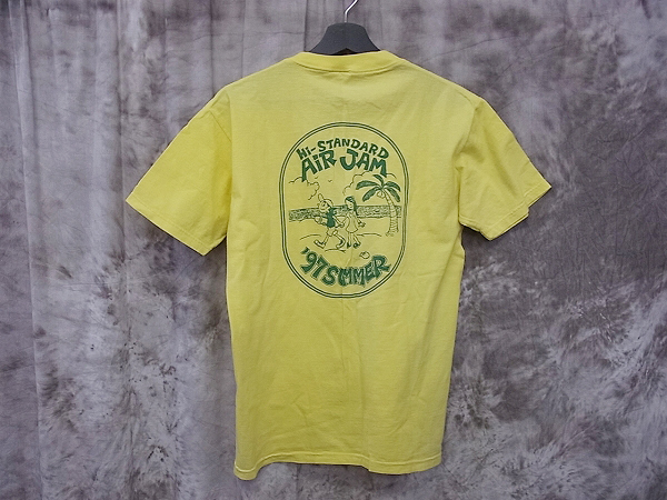 ハイスタンダード AIR JAM 97/エアジャム97 半袖Tシャツ 黄 M(Tシャツ 
