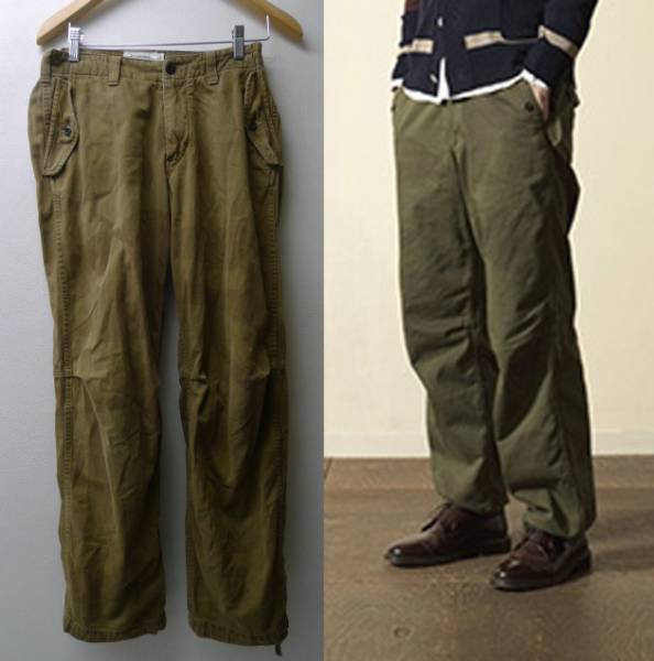 STILL BY HAND スティルバイハンド　ミリタリーパンツ44カーキ