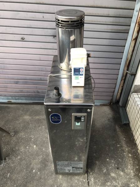 長府 給湯器 灯油ボイラー IB-3860Sリモコン、タンク付08年製(給湯設備 