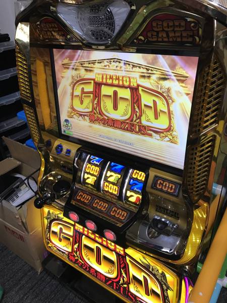 実機・ミリオンゴッド-神々の系譜-ZEUS ・コイン不要機 ミリオンゴッド
