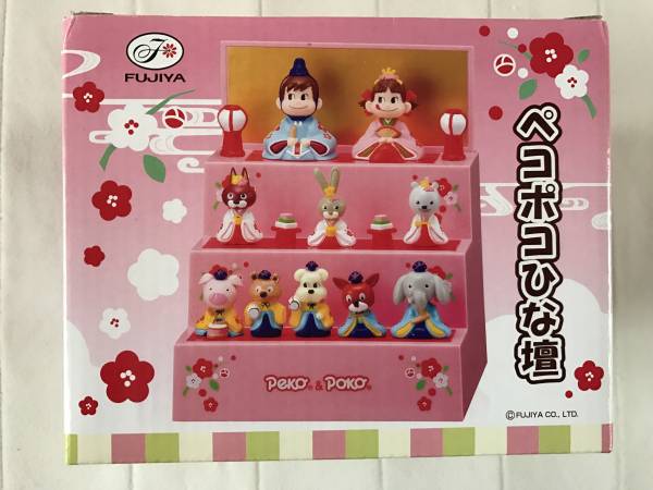 不二家☆ペコポコひな壇 ☆ペコちゃん&ポコちゃん ひな人形