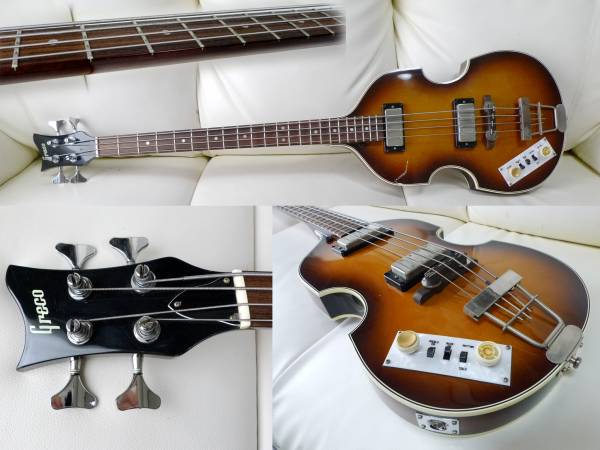 ◆GRECO バイオリンベース VB-80 セットネック 左用 整備品