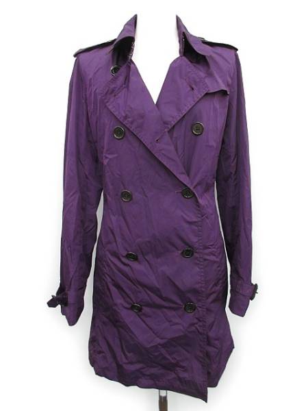 パープル BURBERRY トレンチコート LONDON バーバリー 0 - メルカリ
