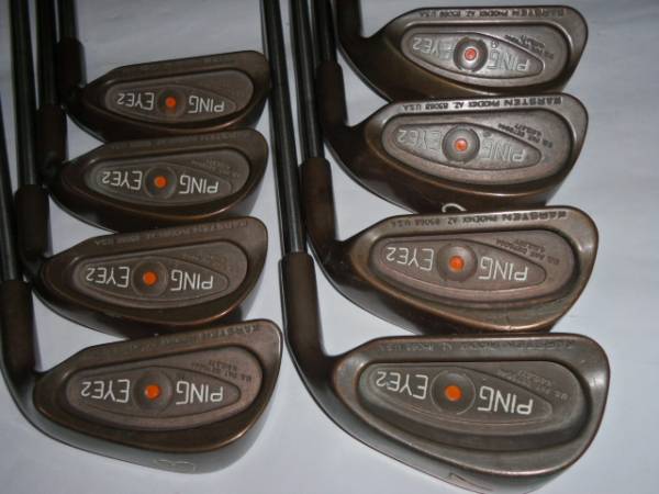 ピンPING EYE2 オレンジドット8本Tiシャフトベリリウムカッパー