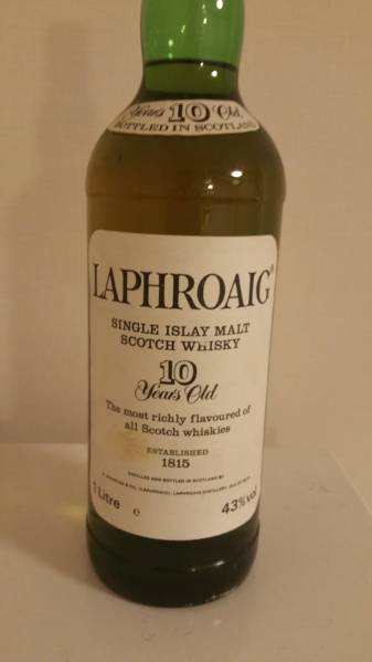 超貴重!プレワラントのラフロイグ10年 1リットル瓶!裏蒸留所 超貴重!プレワラントのラフロイグ10年 1リットル瓶!裏蒸留所