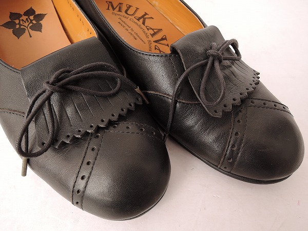 MUKAVA ムカヴァ*パンプス37/23.5*シューズ靴黒ナチュリラ0117 mukava 