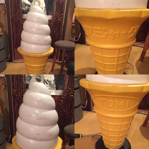 業務用　ソフトクリーム看板 スジャータ TOMI ライト（動作確認済） スジャータ TOMI ソフトクリーム アイスクリーム お買い得品 看板