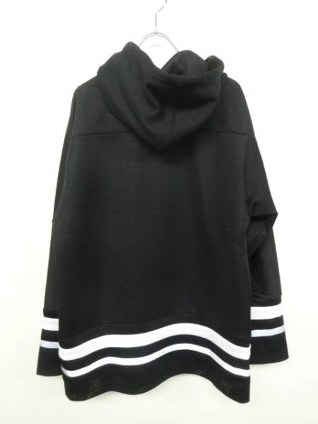 新品 16AW Supreme 3M Reflective Hooded Hockey Top シャツ 即完売 黒 S BOX LOGO